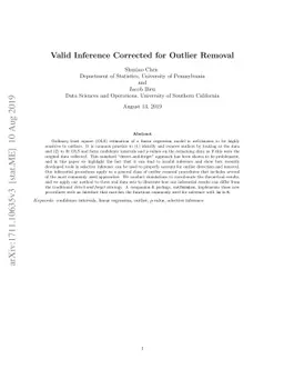 Valid Inference Corrected for Outlier Removal