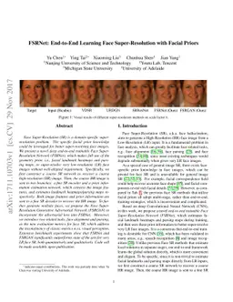 FSRNet: End-to-End Learning Face Super-Resolution with Facial Priors