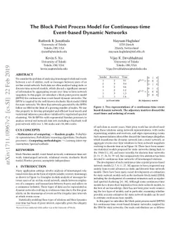 The Block Point Process Model for Continuous-Time Event-Based Dynamic
  Networks
