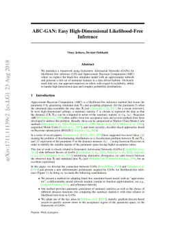Easy High-Dimensional Likelihood-Free Inference