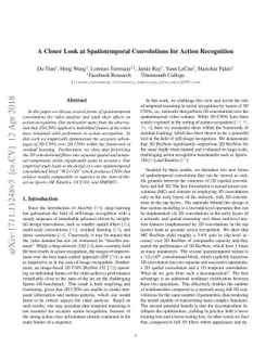 A Closer Look at Spatiotemporal Convolutions for Action Recognition