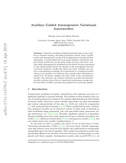 Auxiliary Guided Autoregressive Variational Autoencoders