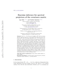 Bayesian inference for spectral projectors of the covariance matrix
