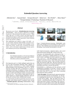 Embodied Question Answering