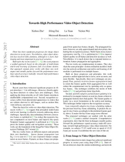 Towards High Performance Video Object Detection