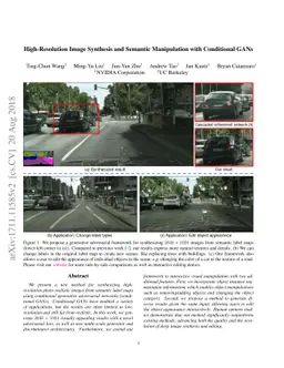 High-Resolution Image Synthesis and Semantic Manipulation with
  Conditional GANs