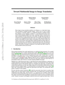 Toward Multimodal Image-to-Image Translation