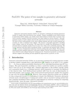PacGAN: The power of two samples in generative adversarial networks