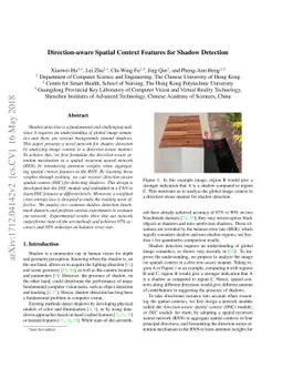 Direction-aware Spatial Context Features for Shadow Detection