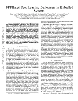 FFT-Based Deep Learning Deployment in Embedded Systems