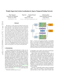Weakly Supervised Action Localization by Sparse Temporal Pooling Network