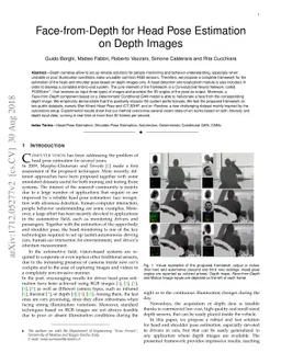 Face-from-Depth for Head Pose Estimation on Depth Images