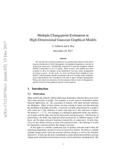 Multiple Changepoint Estimation in High-Dimensional Gaussian Graphical
  Models