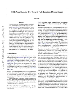 NDT: Neual Decision Tree Towards Fully Functioned Neural Graph