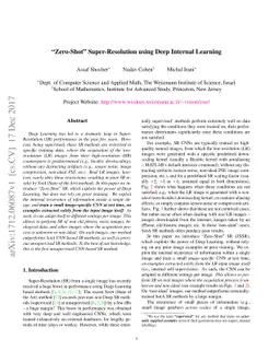 "Zero-Shot" Super-Resolution using Deep Internal Learning