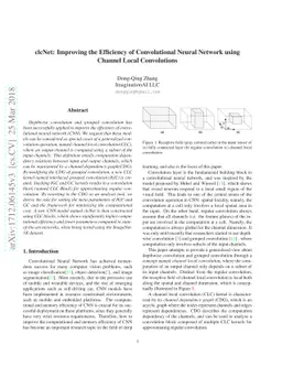 clcNet: Improving the Efficiency of Convolutional Neural Network using
  Channel Local Convolutions