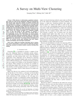 A Survey on Multi-View Clustering