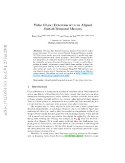 Video Object Detection with an Aligned Spatial-Temporal Memory