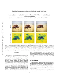 Guiding human gaze with convolutional neural networks