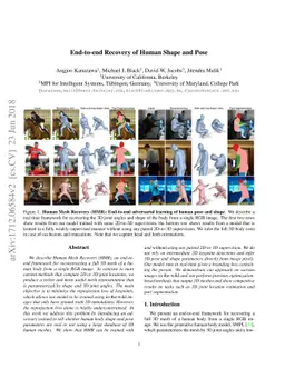 End-to-end Recovery of Human Shape and Pose