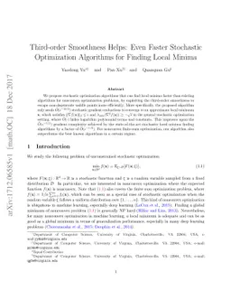 Third-order Smoothness Helps: Even Faster Stochastic Optimization
  Algorithms for Finding Local Minima