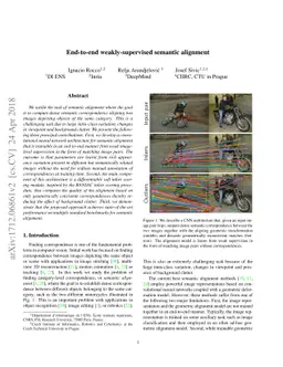 End-to-end weakly-supervised semantic alignment