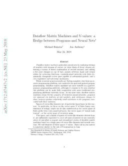 Dataflow Matrix Machines and V-values: a Bridge between Programs and
  Neural Nets
