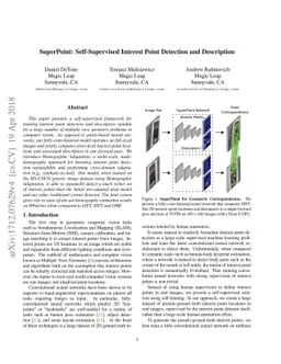 SuperPoint: Self-Supervised Interest Point Detection and Description