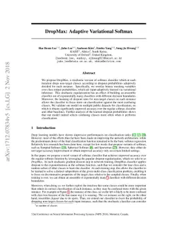 DropMax: Adaptive Variational Softmax