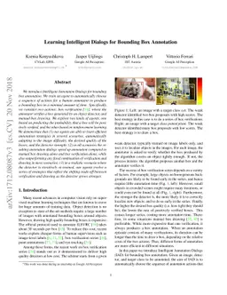 Learning Intelligent Dialogs for Bounding Box Annotation
