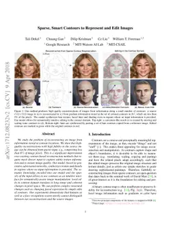 Smart, Sparse Contours to Represent and Edit Images
