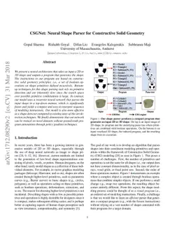 CSGNet: Neural Shape Parser for Constructive Solid Geometry