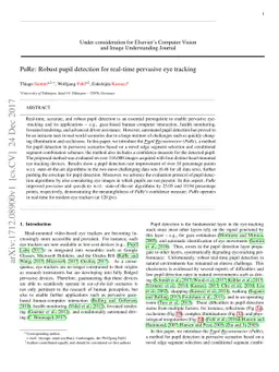 PuRe: Robust pupil detection for real-time pervasive eye tracking