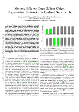 Memory-Efficient Deep Salient Object Segmentation Networks on Gridized
  Superpixels