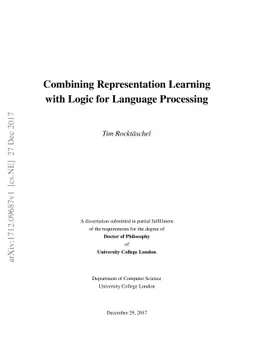 Combining Representation Learning with Logic for Language Processing
