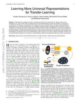 Learning More Universal Representations for Transfer-Learning