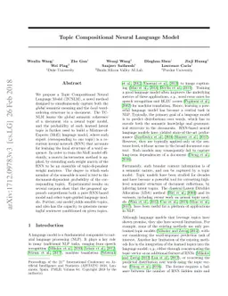 Topic Compositional Neural Language Model