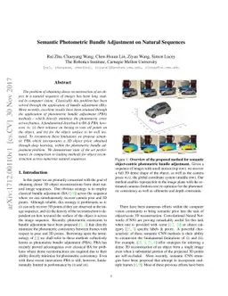 Semantic Photometric Bundle Adjustment on Natural Sequences