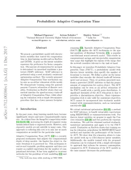 Probabilistic Adaptive Computation Time