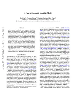 A Neural Stochastic Volatility Model