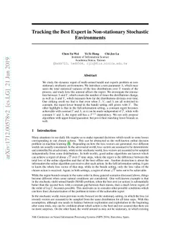 Tracking the Best Expert in Non-stationary Stochastic Environments