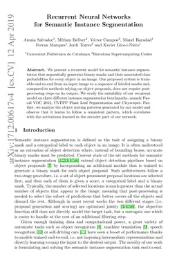 Recurrent Neural Networks for Semantic Instance Segmentation