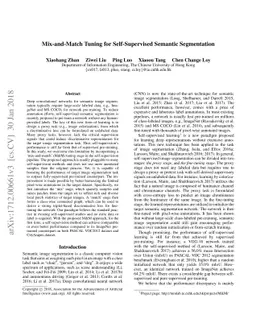 Mix-and-Match Tuning for Self-Supervised Semantic Segmentation