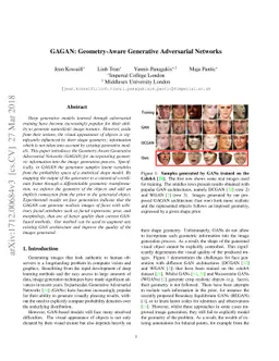 GAGAN: Geometry-Aware Generative Adversarial Networks