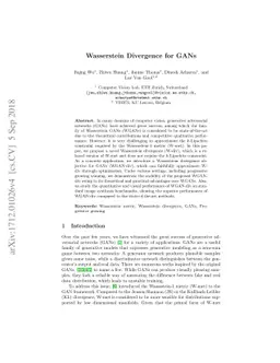 Wasserstein Divergence for GANs