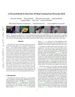 GANerated Hands for Real-time 3D Hand Tracking from Monocular RGB