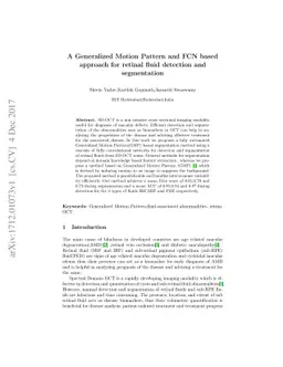 A Generalized Motion Pattern and FCN based approach for retinal fluid
  detection and segmentation