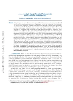 tHoops: A Multi-Aspect Analytical Framework Spatio-Temporal Basketball
  Data