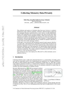 Collecting Telemetry Data Privately