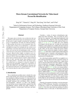 Three-Stream Convolutional Networks for Video-based Person
  Re-Identification
